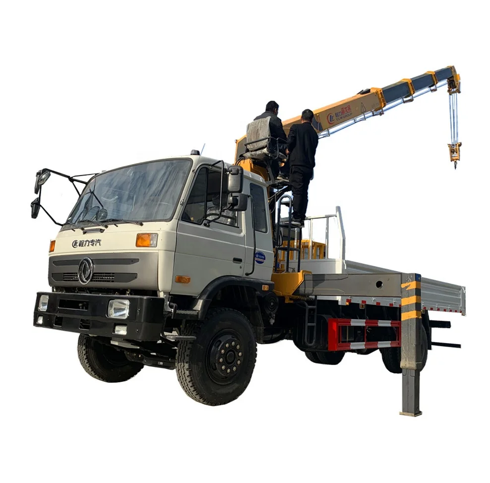 Dongfeng 6.3Ton 8Ton Telescopic Boom Truck Mounted Crane SQ8SK3Q Cargo Truck With Crane jib crane for sale