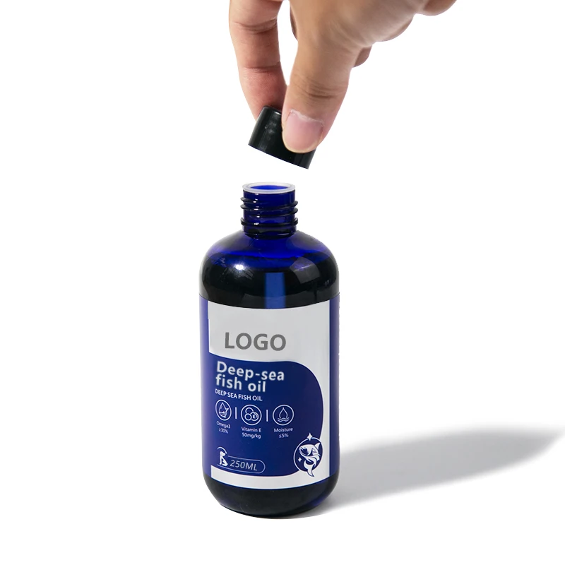 Pets Oil Supplement Custom Liquid Pump Fish Oil Animal Feed Deep Sea Omega 3 Fish Oil For Dogs
