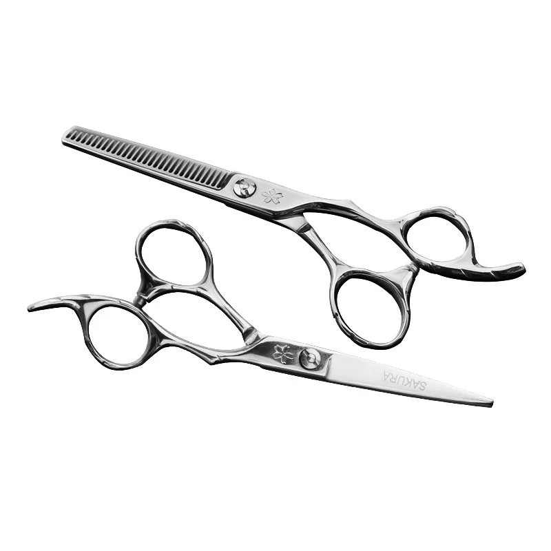 stainless steel salon barber hair thinning and cutting scissors