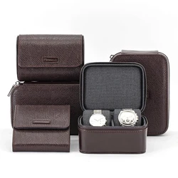 faux diamond watch rolled case single genuine leather storage travel watch roll felt pouch