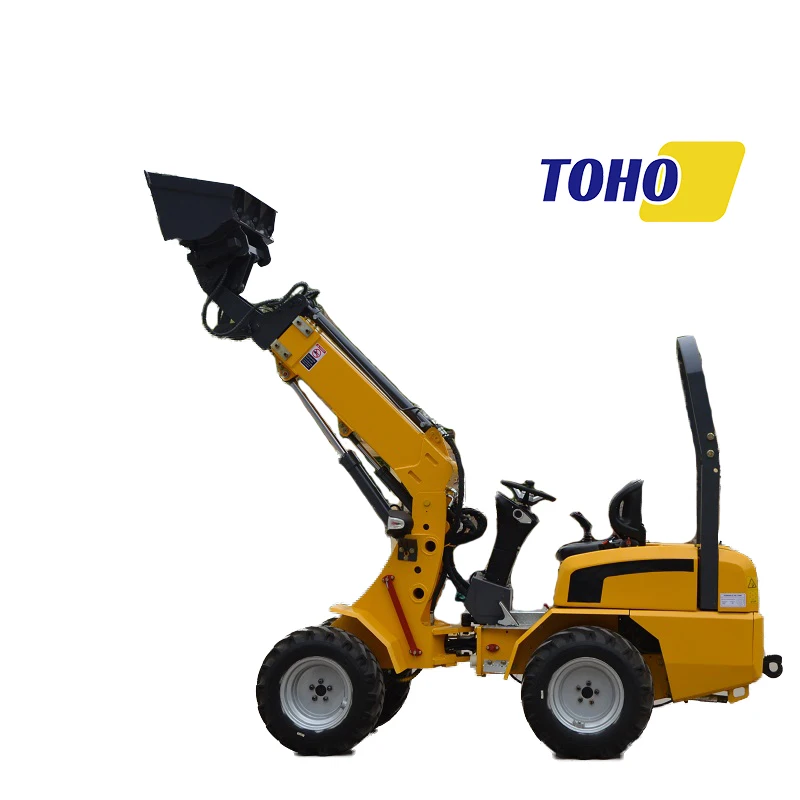 Mini Wheel Loader 1000kg Front Articulated Compact Small Wheel Loader 4x4 Drive Suppliers