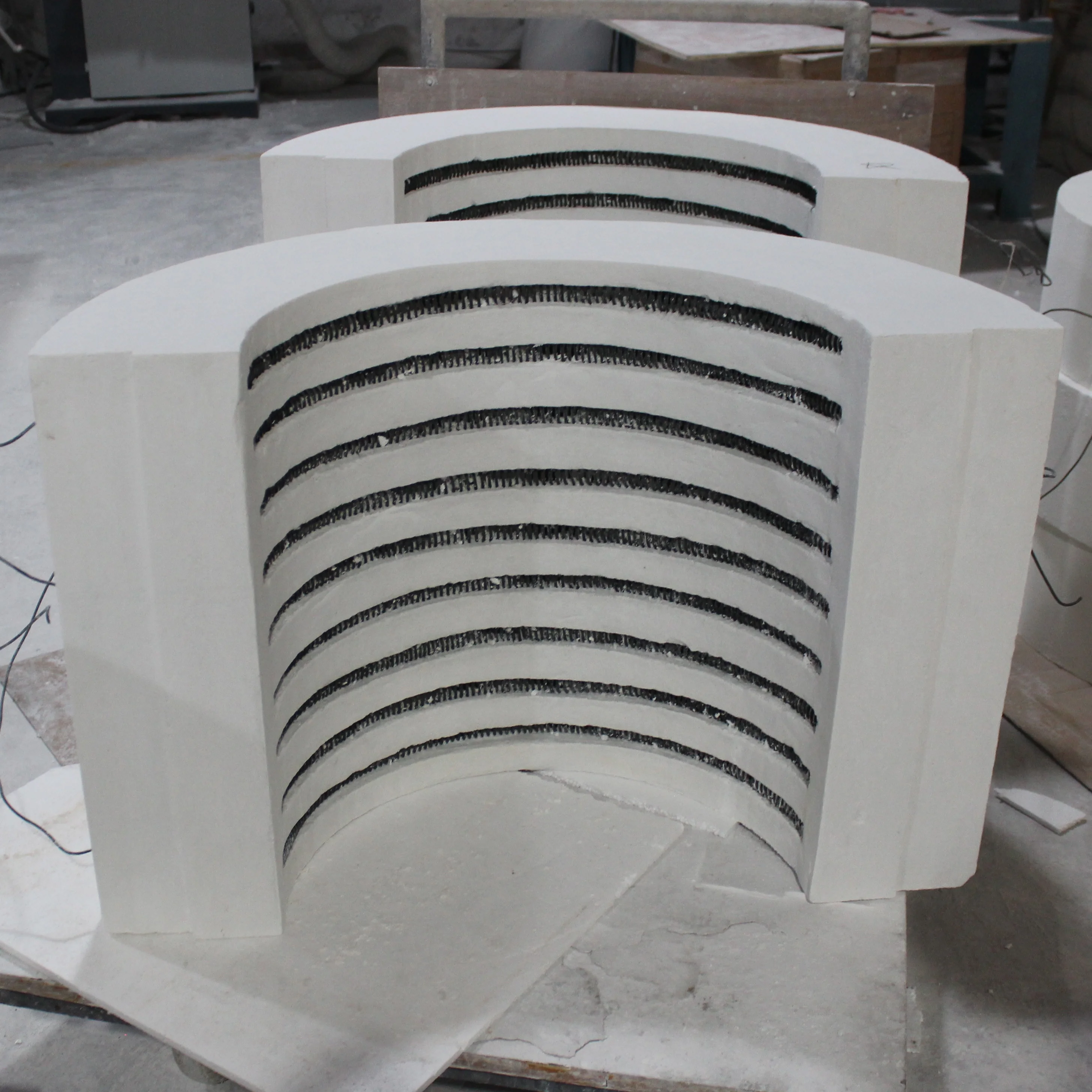 Высокотемпературная печь из керамического волокна с сопротивляющей проволокой