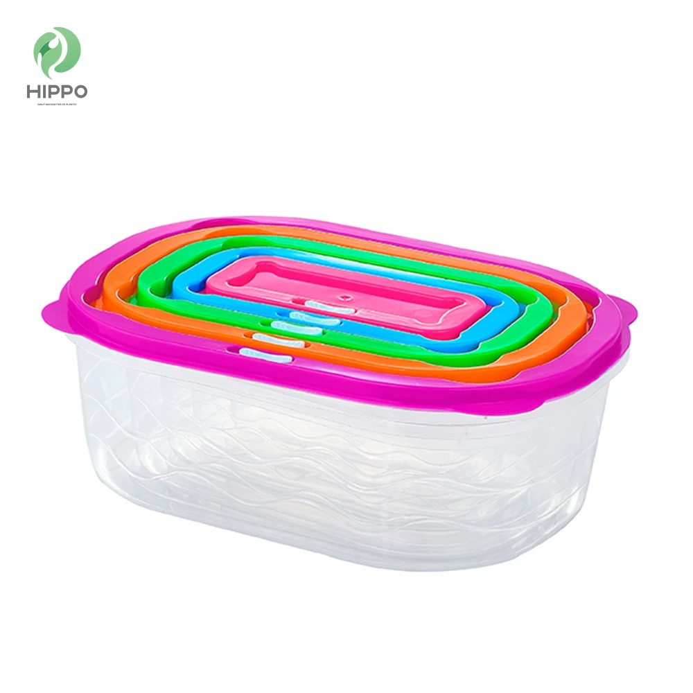 3 size food storage plastic containers for home