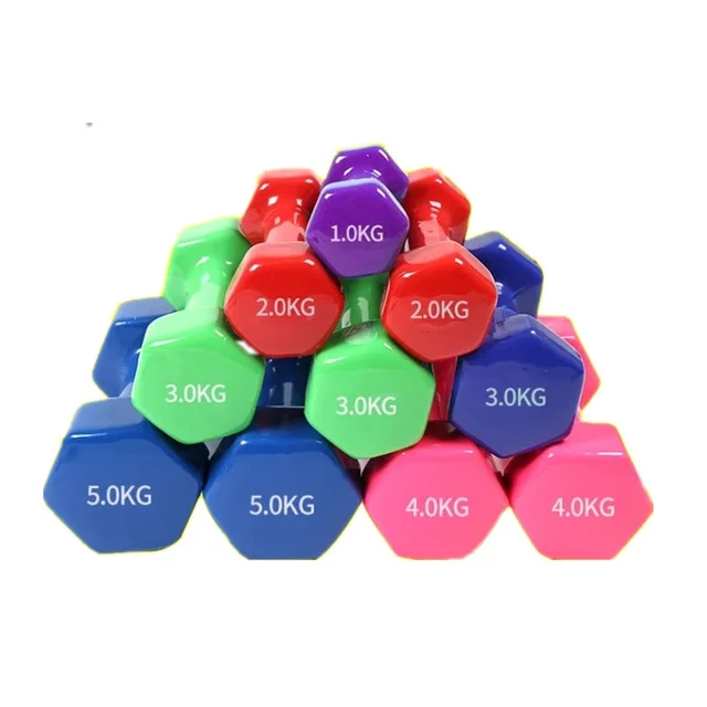 manufacturer vinyl Workout women exercise sport weights bodybuilding equipment fitness 0.5kg hex dumbbell