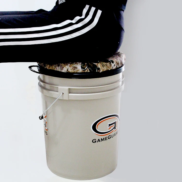 
Hunting and fishing bucket with Swivel Seat Lid 