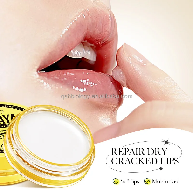 Custom Logo 6g Lips Soothing Moisturizing Balm Lip Wrinkles Reducing Papaya Lip Repair Balm