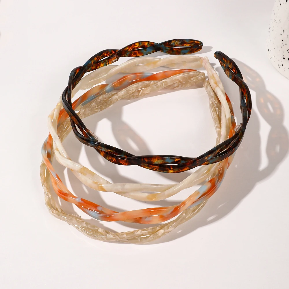 RARA New Arrival  Ins Fashion Hair Accessories Wholesale Sweet Handmade Braids Headband Acetate Luxury Headband