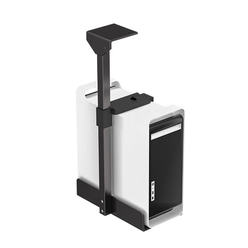 Adjustable Under Desk Heavy Duty Swivel Upgraded Easy Cable Access Wall PC Mount Bracket Computer Case CPU Holder for office