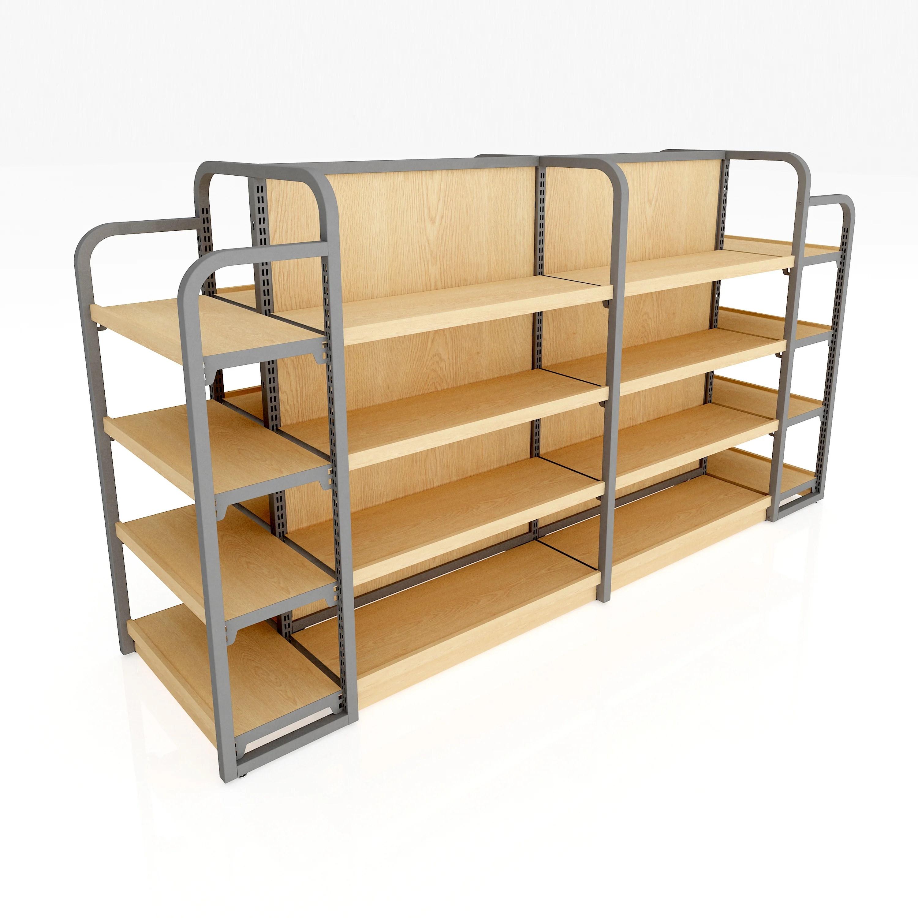 Design sense shelf, low price wooden gondola, beautiful convenience store