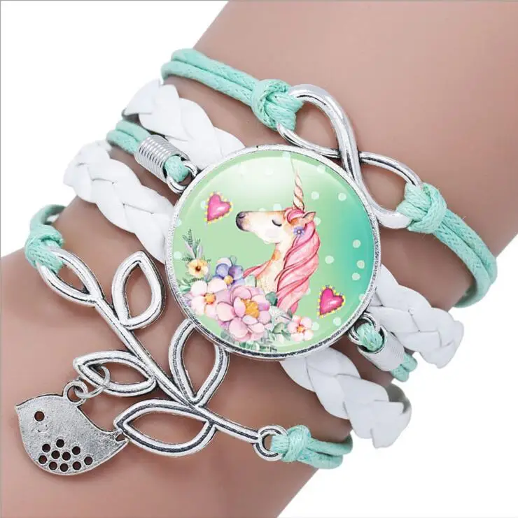Cute Cartoon Character Woven Cartoon Figure Bracelet For Kids Girls Students Children