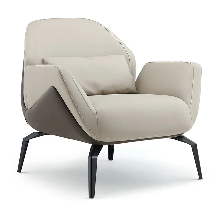 High End Single Seat Custom Italian Real Leather Sofa Beautiful Leather Couches