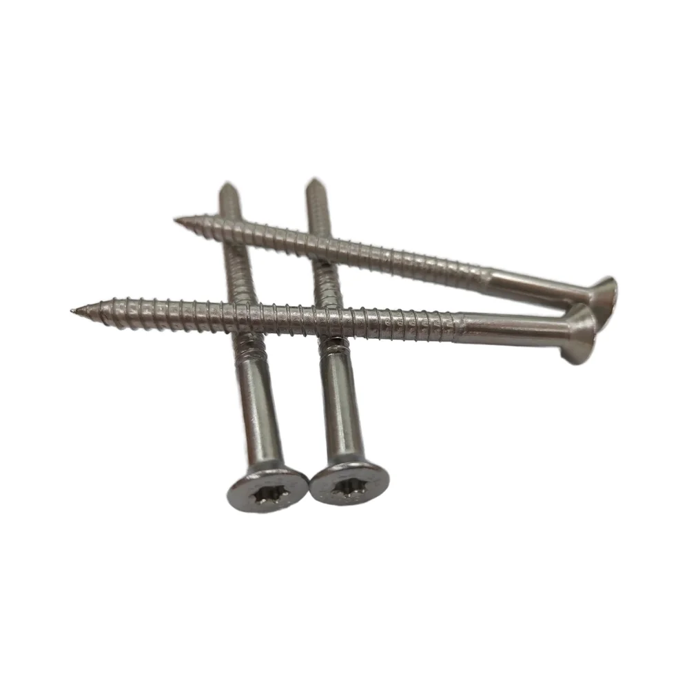 OEM professional big size SS304 SS316 torx head stainless steel A2/A4 concrete screws for solar Mounting