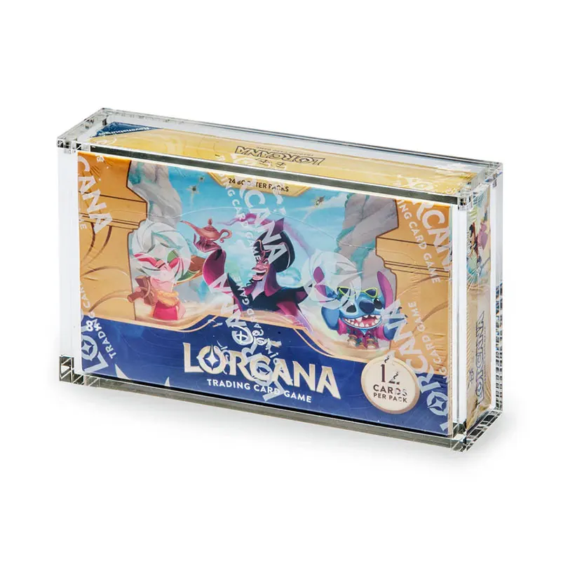 Lorcana Booster Box The 1st Chapter Quality Grade Fits UV protection Acrylic Booster Box Display Case Box Display