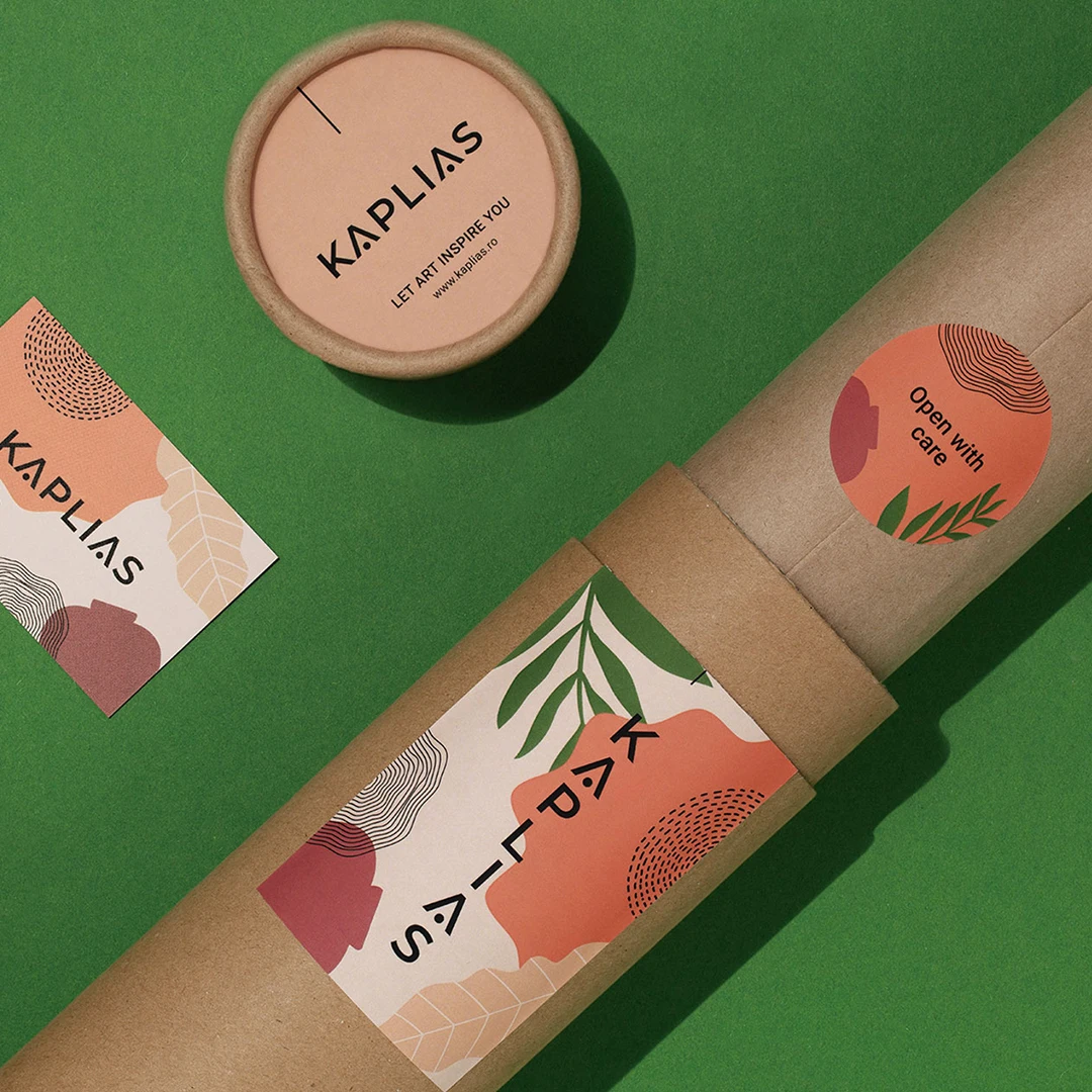 Cylinder Kraft Paper Mailing Poster Shipping Tube Packaging Tube For Poster Document Storage