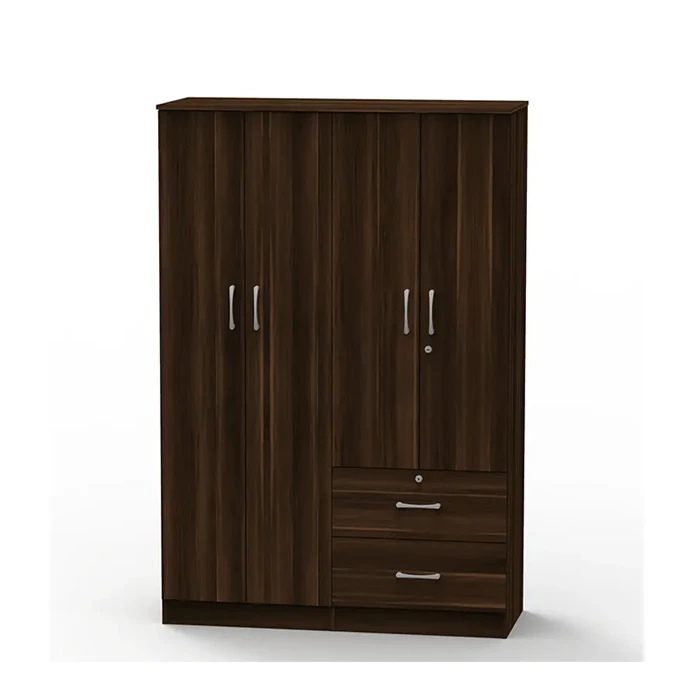 Manufacturer Bedroom Clothing Cabinet with 4 Doors and 2 Drawers Large Storage Clothes Shelves Bedroom Furniture Wardrobe