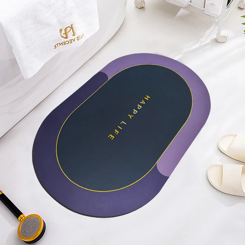 Bathroom Products Non Slip Bath Rug Floor Bathmat Toilet Carpet Soft Diatom Mud Absorbent Memory Foam Bath Mats