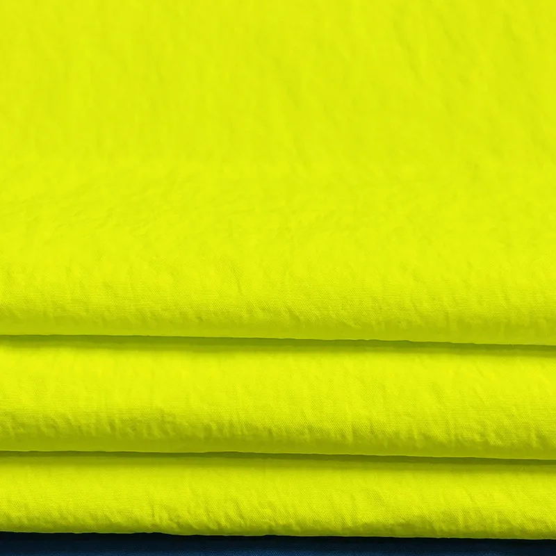 Recycled nylon GRS 190T nylon full dull fabric PU coating tent raincoats fabrics manufacturer