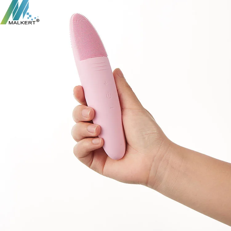
MALKERT 2021 Heating Function Multi-angle Deep Cleansing Nourishing Sonic Silicone Facial Cleansing Brush 