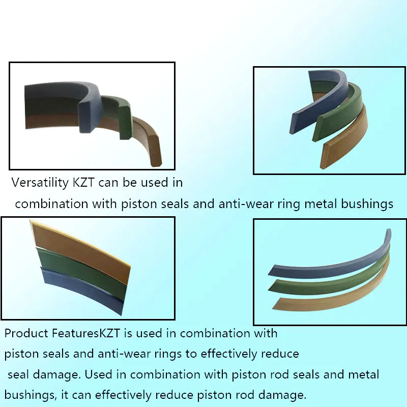 PTFE Bearing Guidance Seal KZT for Excavator Cylinder Seal Repaired Kits KZT Piston Kits