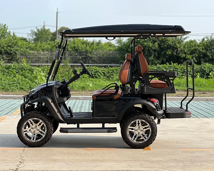China Factory Price 4 Seats Electric Golf Cart  In Stock Golf Cart 2+2 Seats Cheap Electric Vehicle