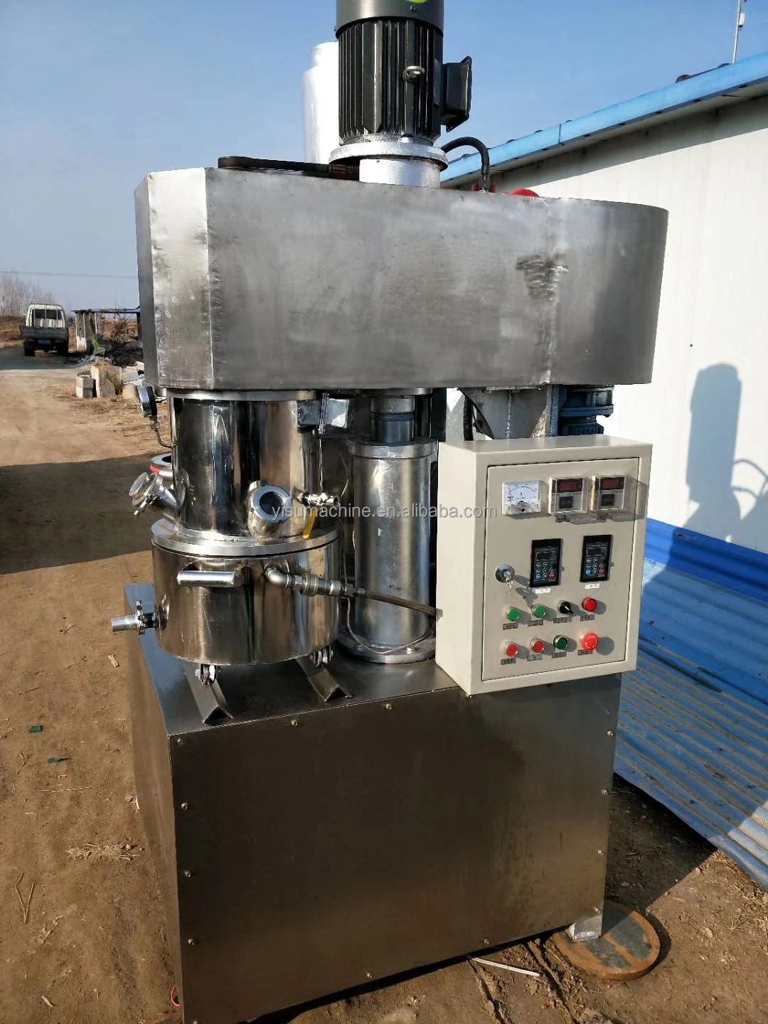 battery mixers powerful dual heated plastisol ink dispenser silica gel glass glue paste double shaft planetary vacuum mixer