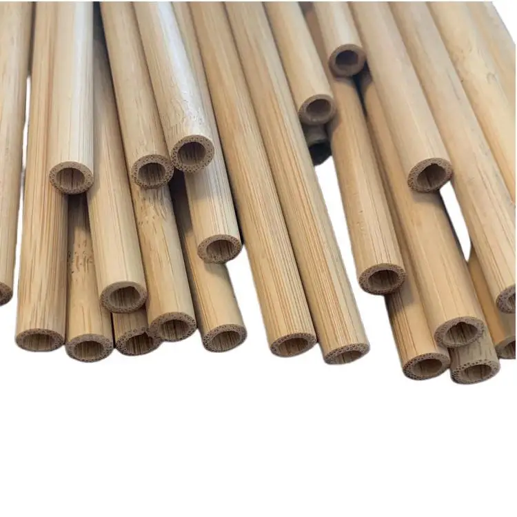 100% High Quality Bamboo Product Sustainable Natural Bamboo Material Bamboo Drinking Straw For Restaurant, Coffee Shop
