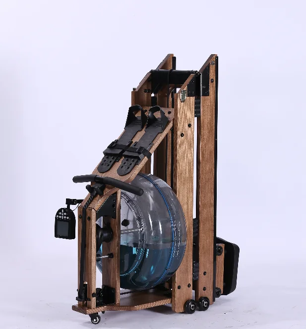 
Высококачественное оборудование для тренажерного зала, деревянная аэробная фитнес-установка, водостойкая вращающаяся машина, складная гребная машина 