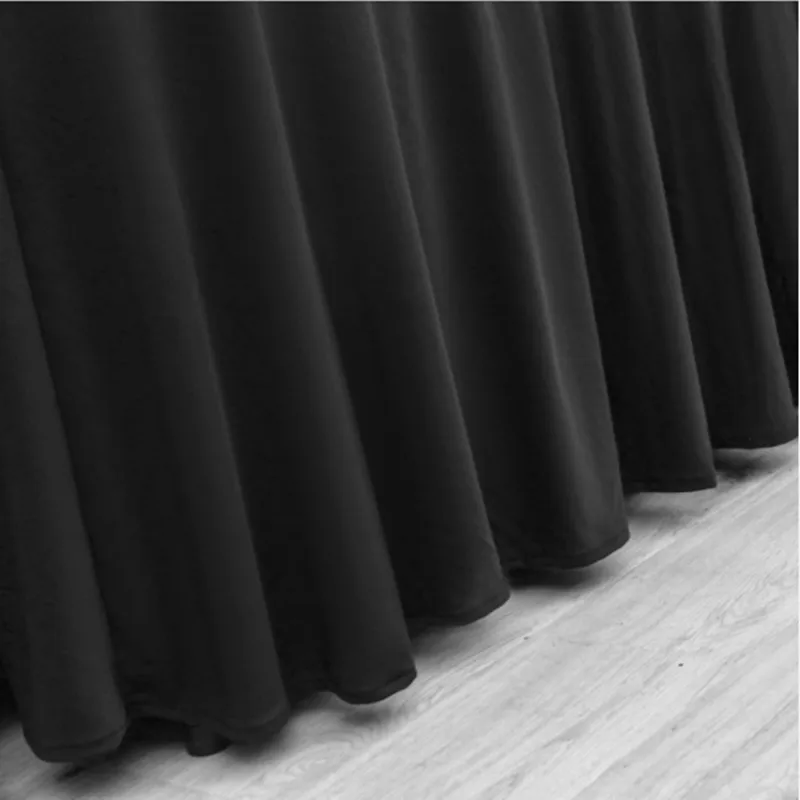 jellyfish Round Ruffled Elastic Spandex Table Cloth Stretch Skirt Table Cover Cocktail Table Linen Hotel Party Wedding Dec