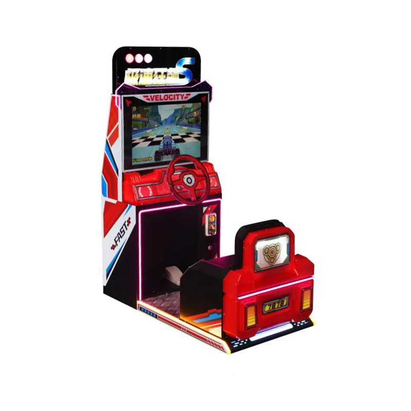 amusement park machines arcade game coin operated kids racing arcade machine car racing