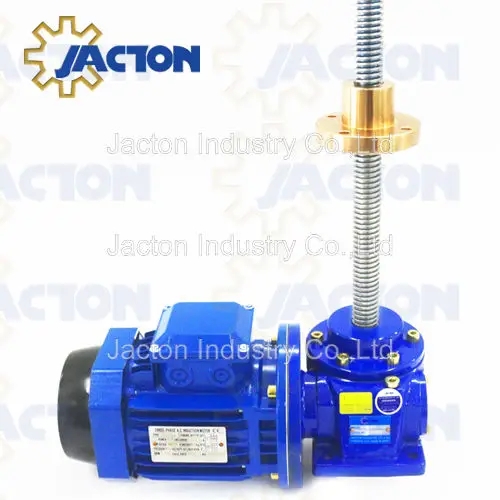 50KN Worm Screw Jack Hand Operated Translating Screw Jacks 5ton for screw-driven platform lifts