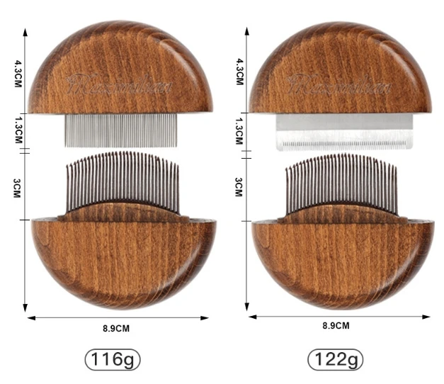High-quality Wooden Handle Pet Brushes And Combs For Grooming eco-friendly Wooden Pet Care Kit