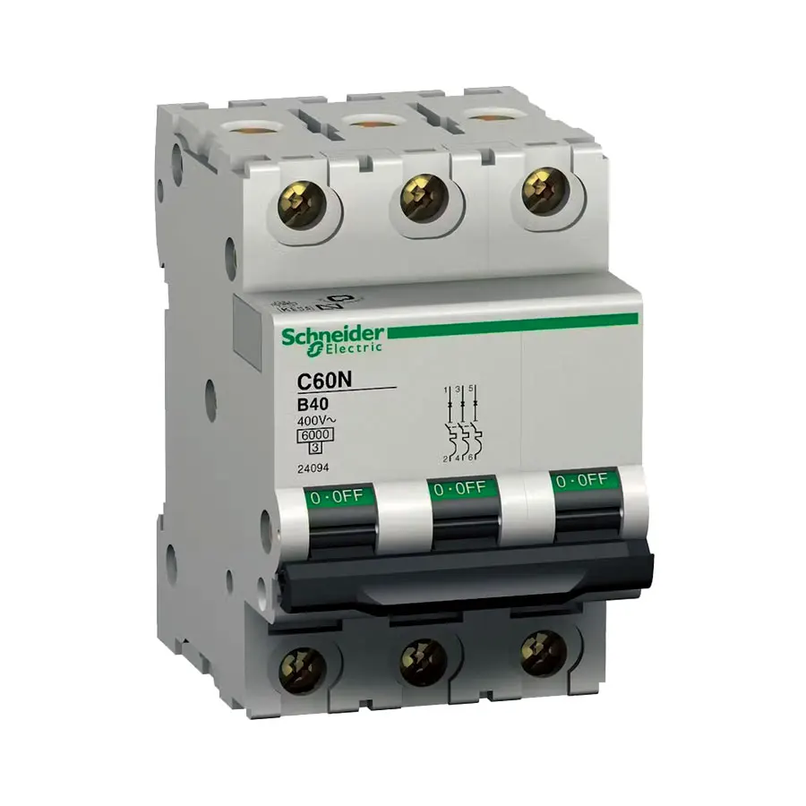 Electric ComPacT Circuit breaker 415V AC with Vigi add-on MH module 3P 3d Sch-neider NSX250B circuit breaker