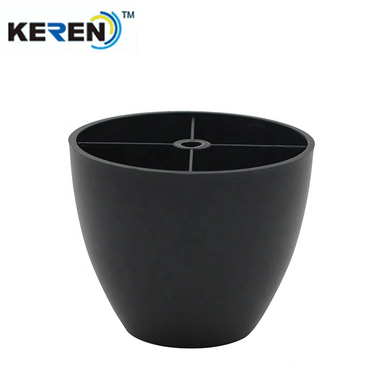 82mmH Hot Sale Decorative Cup Shape Plastic Sofa Leg Furniture Feet With Free Sample