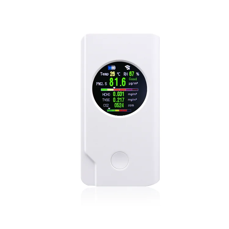 
OEM N2 air quality monitor detector CO2 PM2.5 PM10 formaldehyde GNGS new product N2 fashion design air quality monitor PM2.5 PM10 formaldehyde HCHO air pollution particle detector