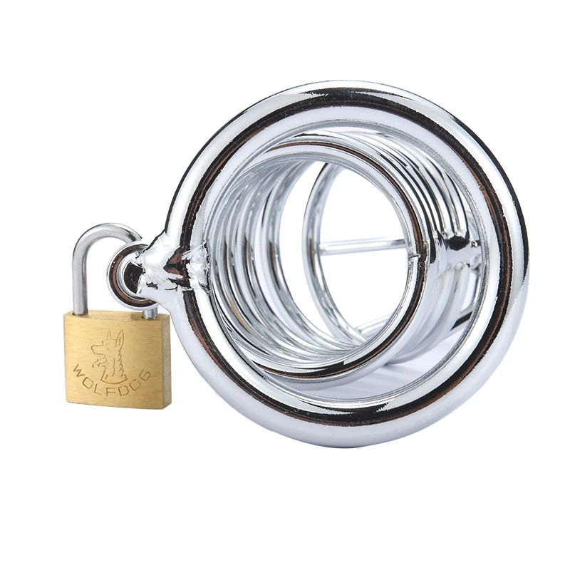 Adult Urethral Catheter Control Locking Dildo Male Chastity Device Stainless Steel Abstinence Metal Cage Massager