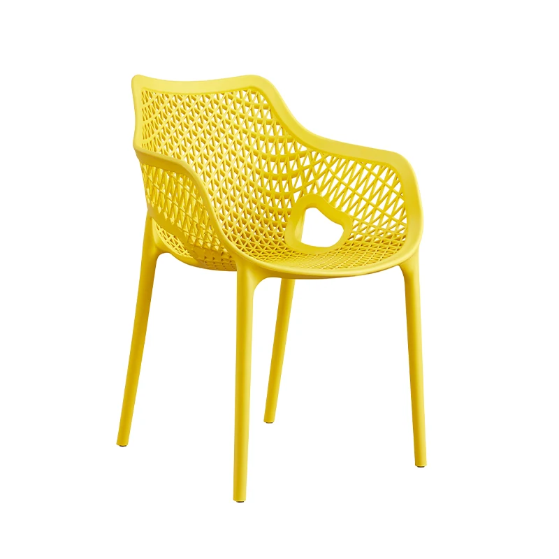 Low Price Wholesale Color Outdoor Modern Stackable Pp Restaurant Cafe Plastic Garden Chair Plastic Dining Chair