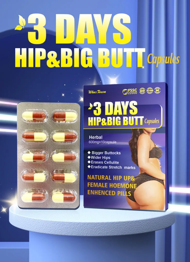 3 days hips and big butt capsules girls boobs butt enhancement lifter ass pills for women body shaper