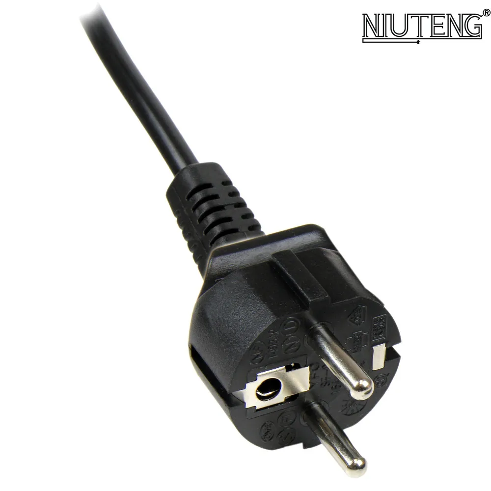 China leader manufacturer 6ft European 3-Prong Angled Notebook Power Cord Angled CEE 7/7 to IEC320 C5 cee 7/7 to iec c5 cable