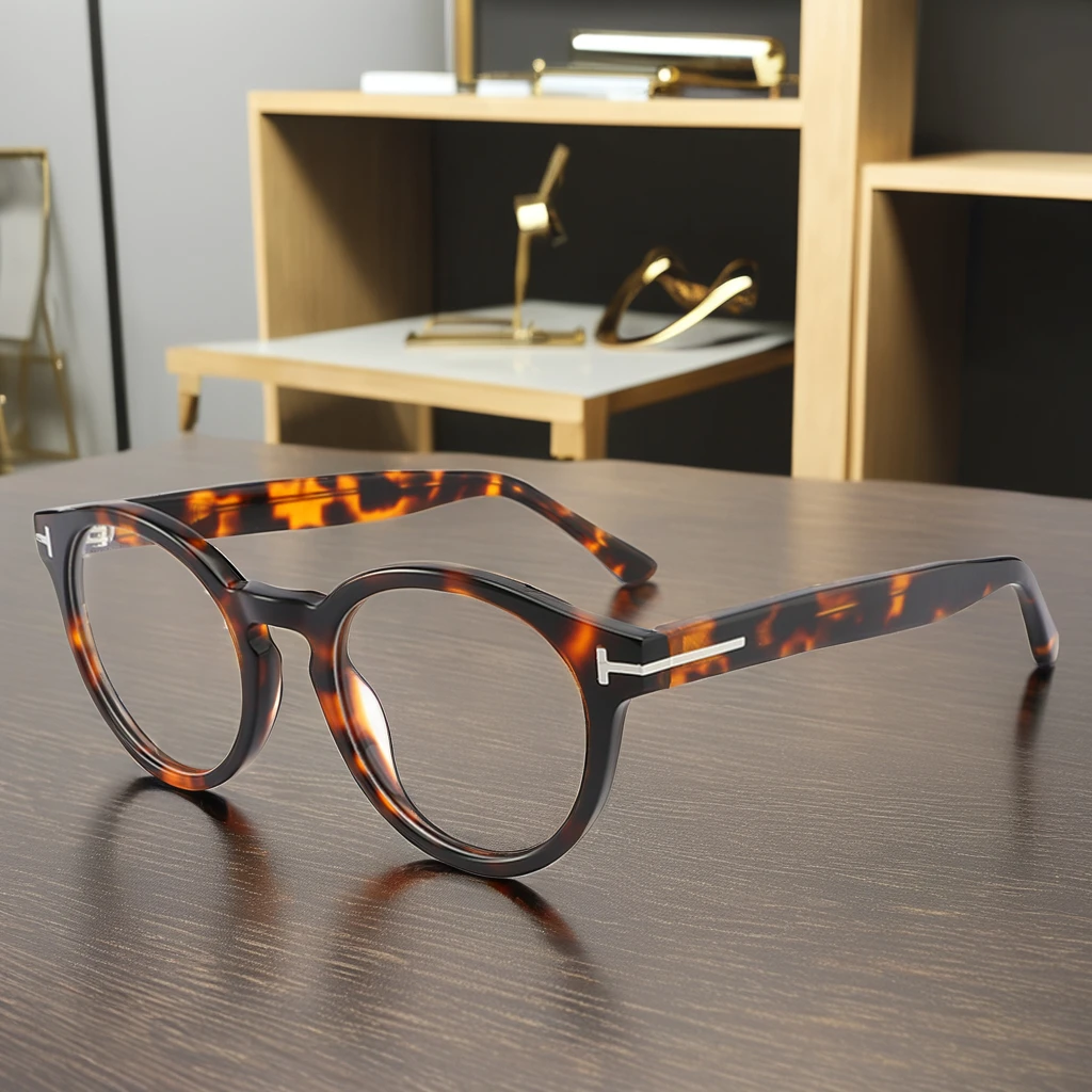 High Quality Unisex round Eyeglasses Frames Wholesale Optical Glasses with Acetate Plate Unique Design