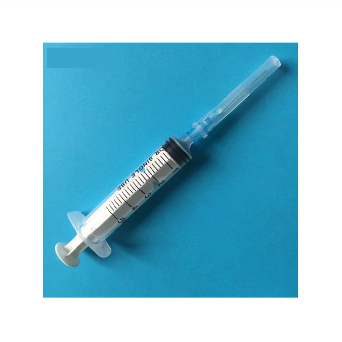 Manufacture factory sterile medical disposable plastic syringe 5ml with needle