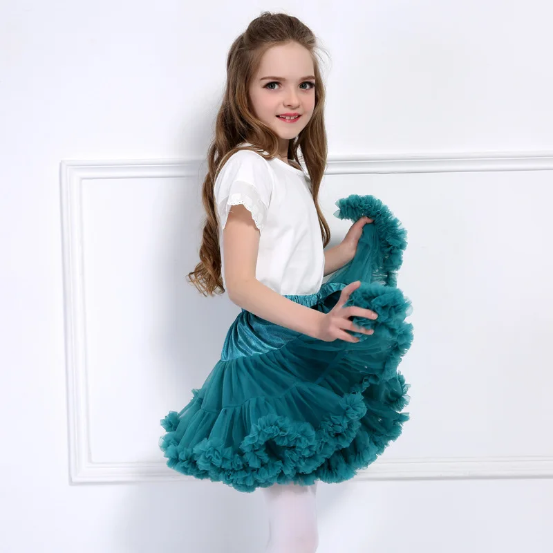 Top Quality wholesale boutique Pettiskirt Pink Fluffy Ballet Kids Baby Girls Tutu Tulle Mini Skirt With kids