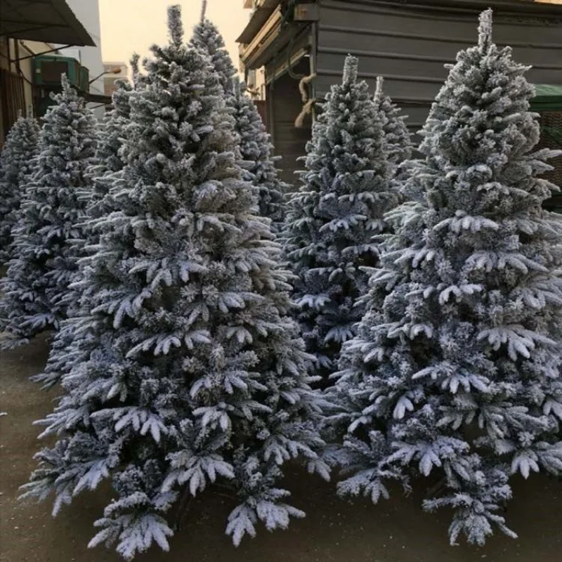 Factory Direct Supplier Snowy Flocked Artificial Pine Needles Christmas Tree