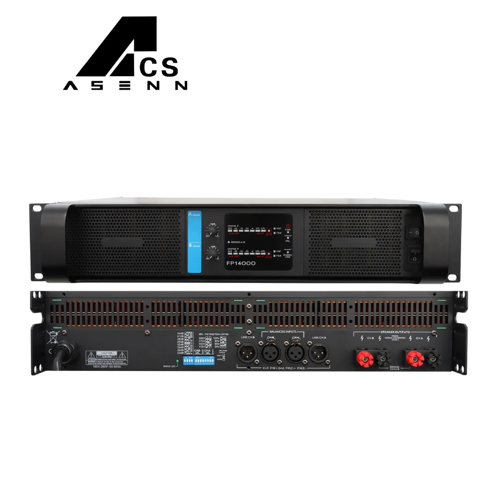 ACS лидер продаж FP14000q профессиональный 2-канальный 2*2350 Вт класс TD усилитель мощности для развлекательного сценического шоу