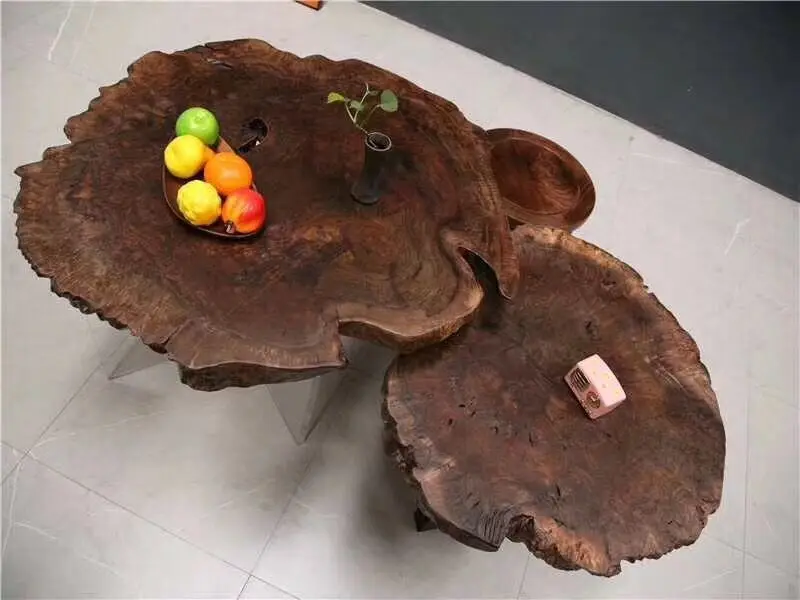 Уникальный кофейный столик из Натурального ореха