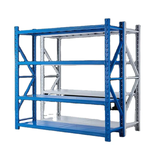 Металлический стеллаж средней мощности для склада на продажу