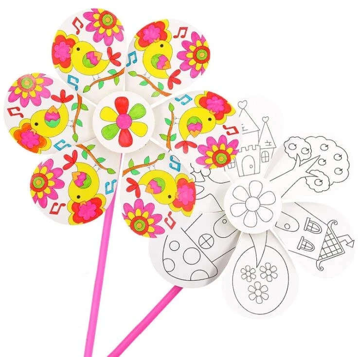 Изготовленные на заказ картины Монтессори для самостоятельного обучения, граффити, пустые ветряные мельницы, игрушки для детей, поделки