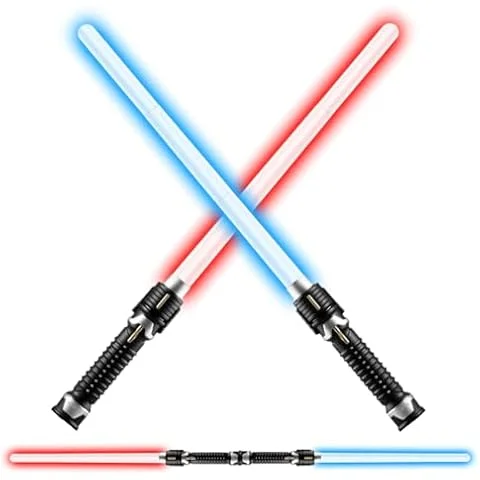 PT Wholesale Light Up Sword Extendable Plastic Led Flashing Saber Led Light Saber Multi Color 2-In-1 Light Up Saber Connectable