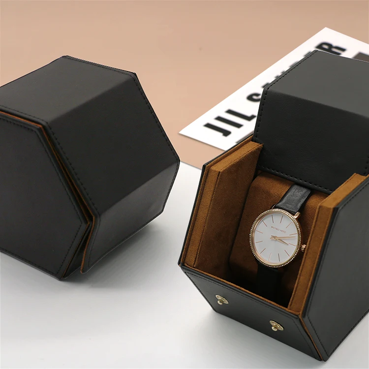 Packaging Box Leather Luxury Man Single Watch Case