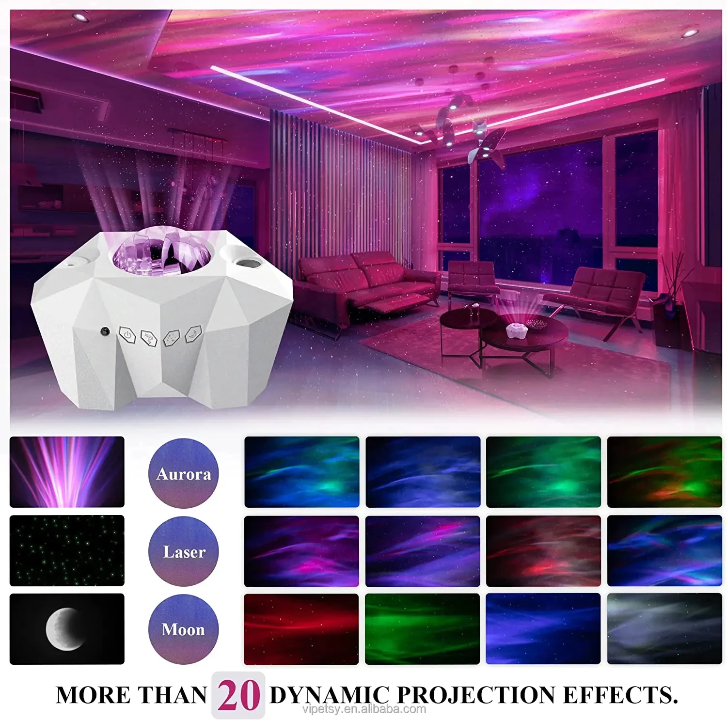 New HD starry sky usb wireless sound laser full starry sky atmosphere stage led night light