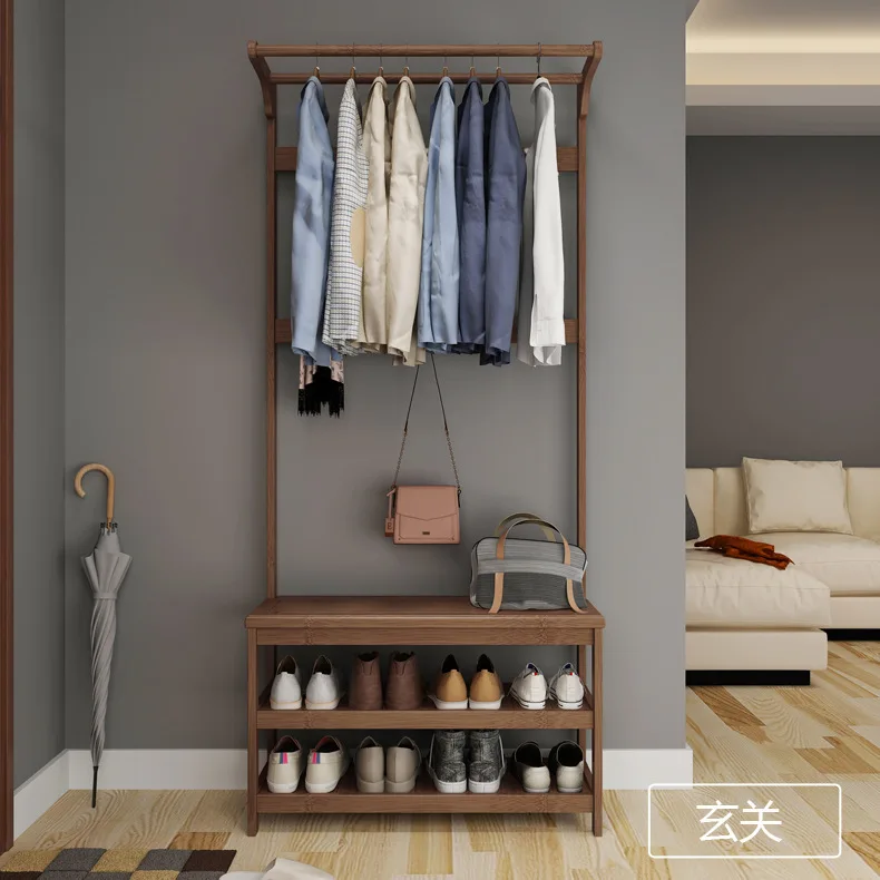 modern wooden bamboo furniture shoes racks storage organizer clothes stands shoe racks for home